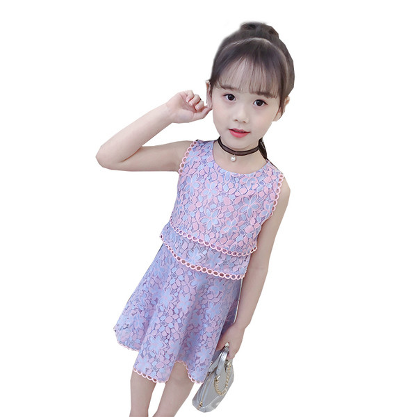 Rochie de vara pentru copii cu motive florale