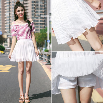 Fusta scurta dama in doua culori