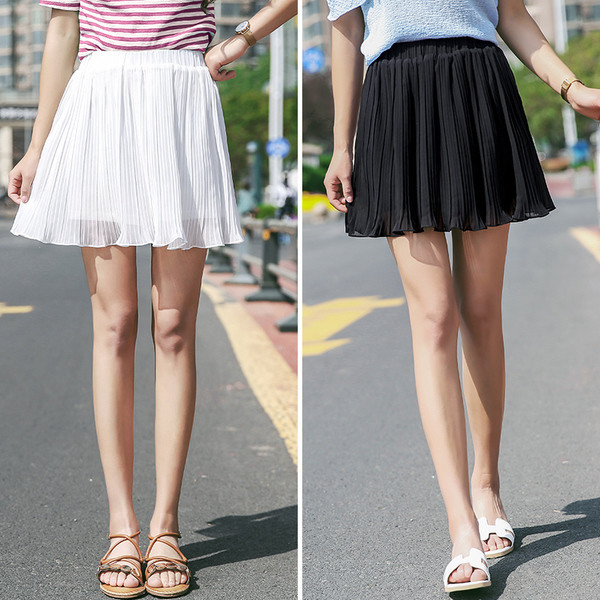 Fusta scurta dama in doua culori