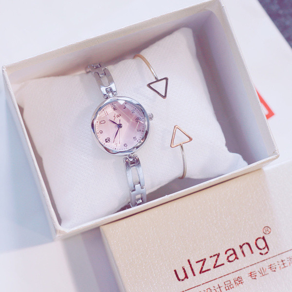 Ceas elegant de dama cu un lant subtire in mai multe nuante