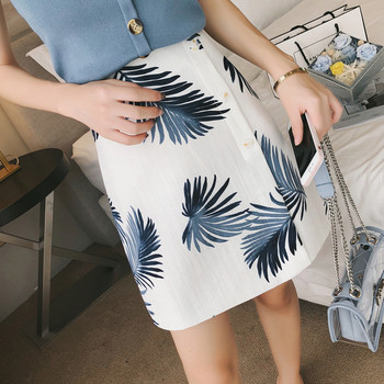 Fusta scurta de dama cu motive florale