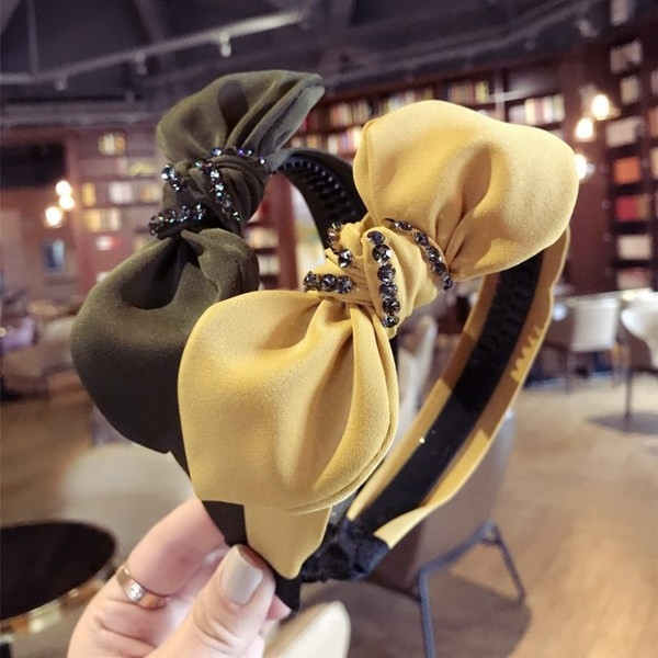 Bandă de păr de damă elegantă cu decor de paiete în mai multe culori