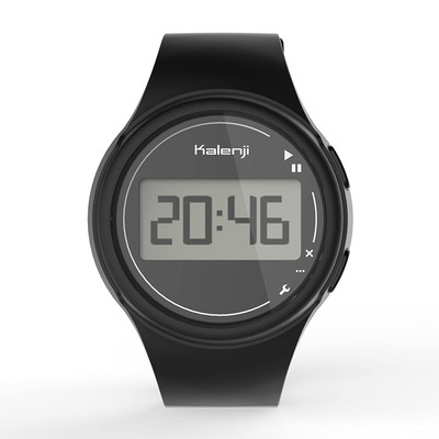 Δύο χρωμάτων σπορ ρολόι με λουρί από καουτσούκ