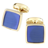 Ανδρικά τετράγωνα μανικετόκουμπα με πέτρες