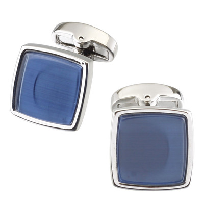 Ανδρικά τετράγωνα μανικετόκουμπα με πέτρες