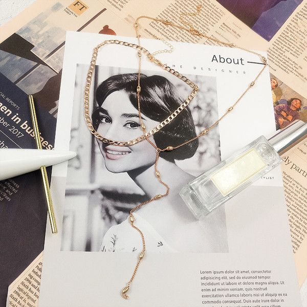 Γυναικέιο κομψό κολιέ τσόκαρ  