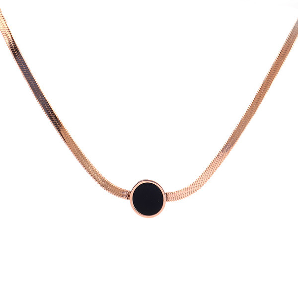 Colier stilat de dama cu piatra in mai multe modele