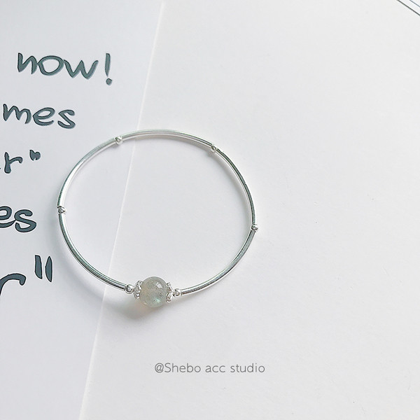 Bratara delicata de dama placata cu argint