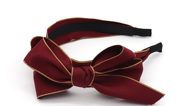 Banda de par de dama cu panglica in doua culori