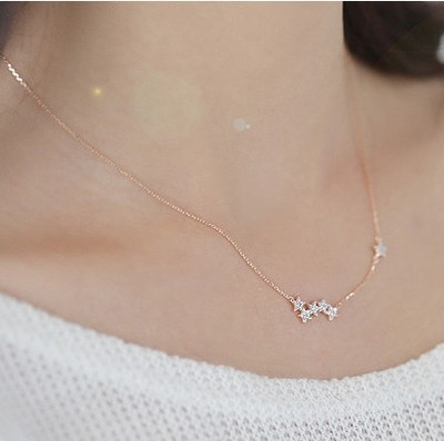 Colier delicat dama - Steaua in 2 culori