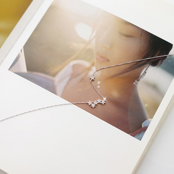 Colier delicat dama - Steaua in 2 culori