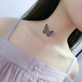 Κομψό γυναικείο κολιέ με λεπτή αλυσίδα - Πεταλούδα