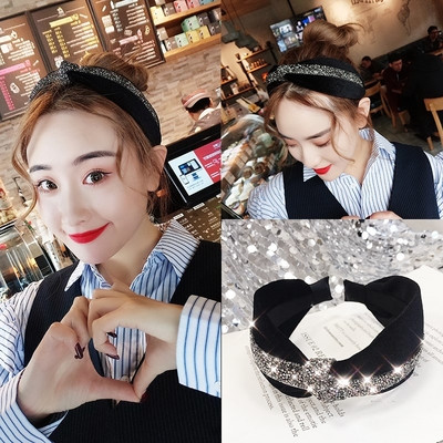 Banda de păr elegantă pentru femei, cu efect strălucitor