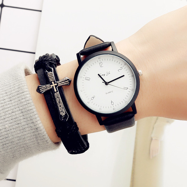 Ceas modern de dama cu curea din imitatie de piele