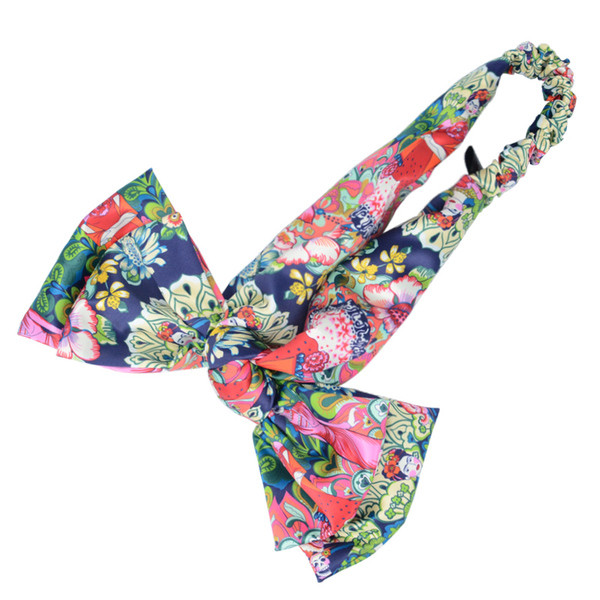 Banda de păr de damă din satin elegantă în mai multe culori