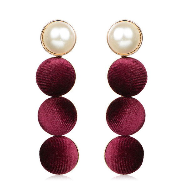 Cercei de dama cu perle in mai multe culori