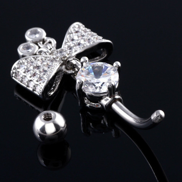 Cercel buric de dama cu panglica