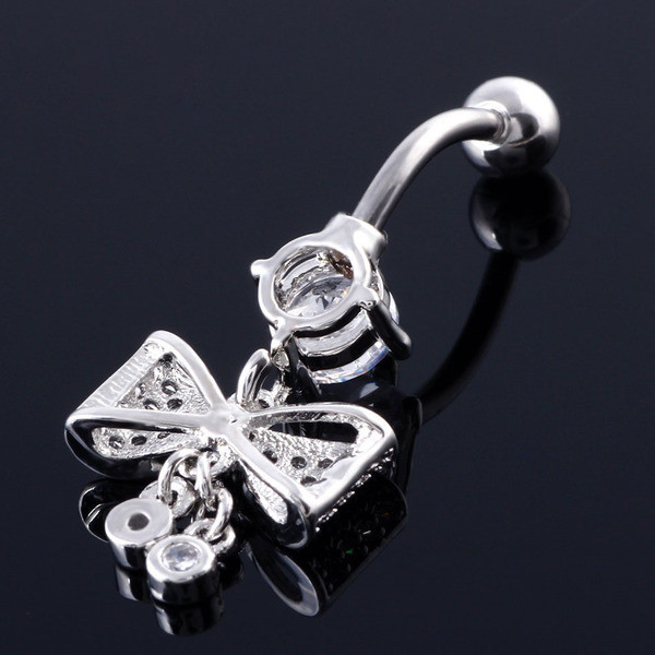 Cercel buric de dama cu panglica