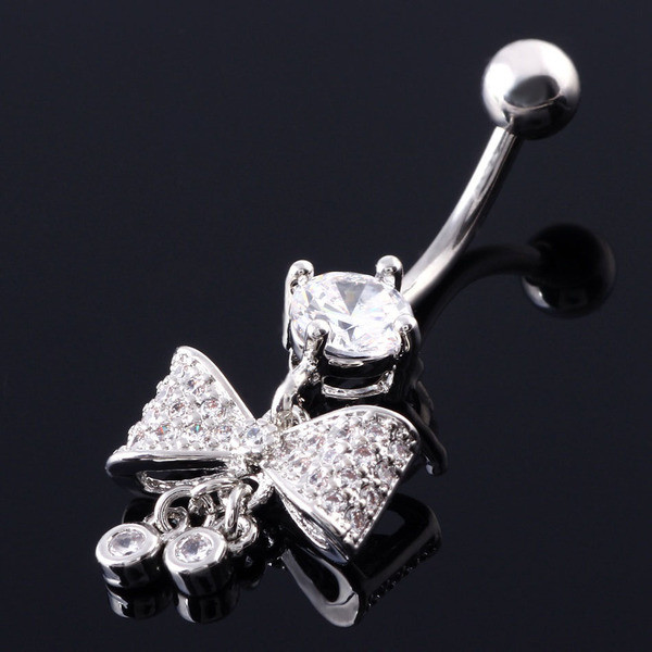 Cercel buric de dama cu panglica