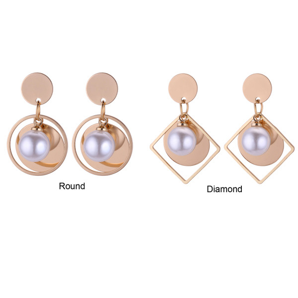 Cercei de dama cu perle in diferite forme