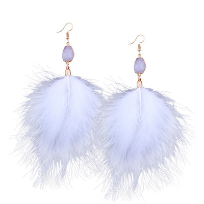 Cercei de dama cu pene care cad