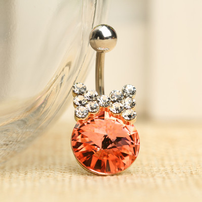 Cercei buric de dama cu pietre in mai multe culori