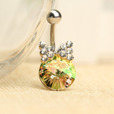 Cercei buric de dama cu pietre in mai multe culori