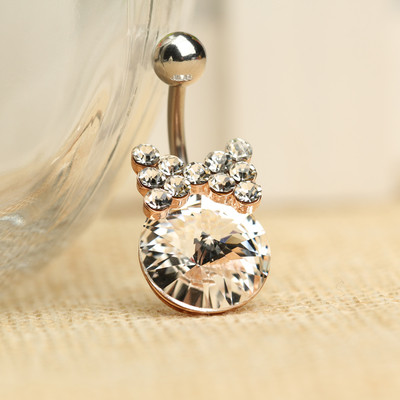 Cercei buric de dama cu pietre in mai multe culori