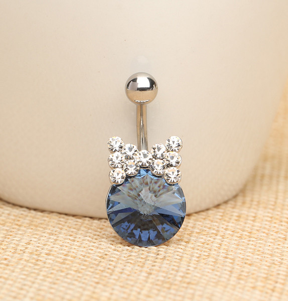 Cercei buric de dama cu pietre in mai multe culori