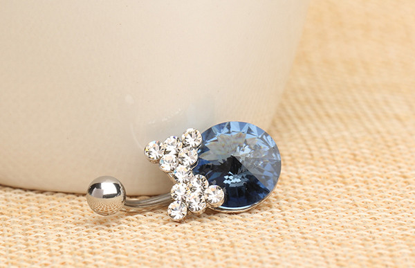 Cercei buric de dama cu pietre in mai multe culori