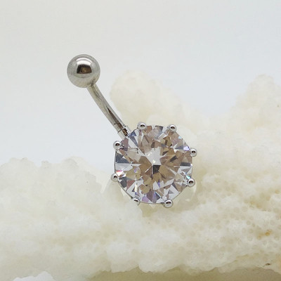 Cercei de dama pentru buric cu piatra in 2 culori