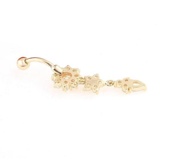 Γυναικείο σκουλαρίκι οφαλόν σε 2 χρώματα