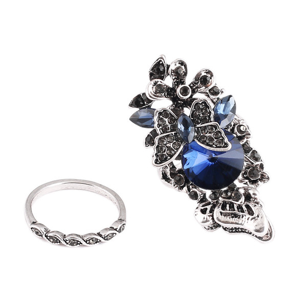 Γυναικείο μεγάλο δαχτυλίδι με διακόσμηση και πέτρες