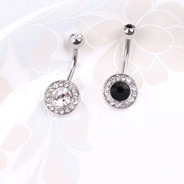 Cercel buric de dama cu diferite pietre in 2 culori