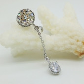 Cercel de damă pentru buric atârnat cu pietre