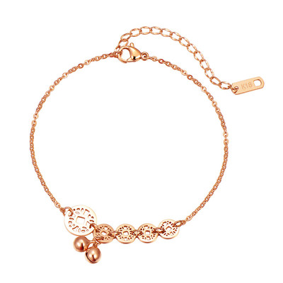 Brățară delicată de damă cu decor în două culori