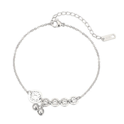 Brățară delicată de damă cu decor în două culori