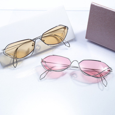 Ochelari de soare pentru bărbați cu rame subțiri și ochelari strălucitori în diferite culori