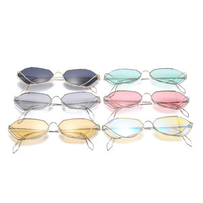 Ochelari de soare pentru bărbați cu rame subțiri și ochelari strălucitori în diferite culori