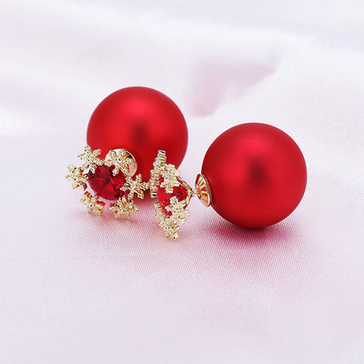 Cercei de dama in doua culori