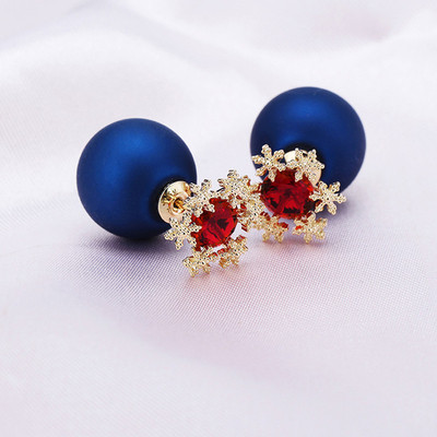 Cercei de dama in doua culori