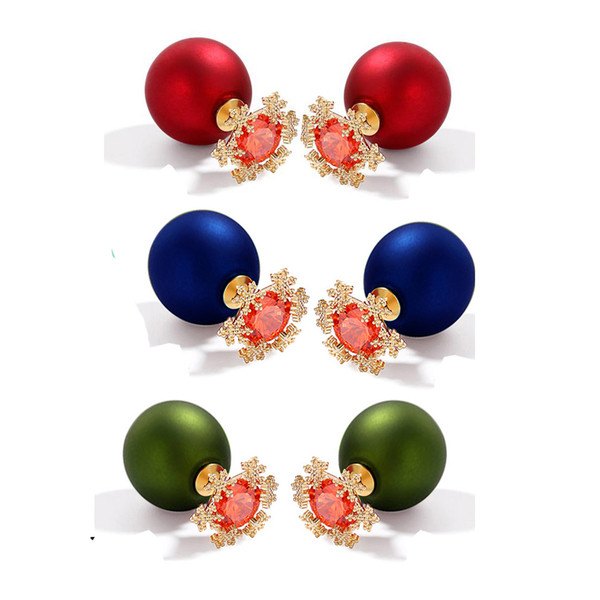 Cercei de dama in doua culori