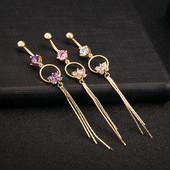 Cercei de dama pentru buric in 3 culori