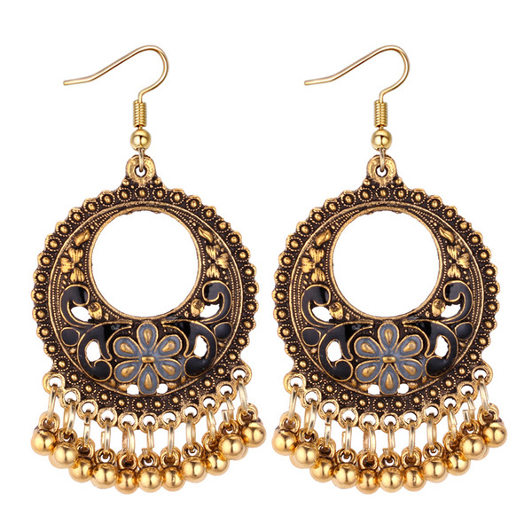 Cercei lungi de dama cu motive