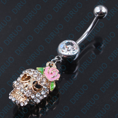 Cercel buric de damă în formă de craniu