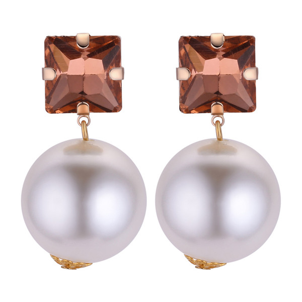 Cercei de dama cu perle si pietre in diferite culori