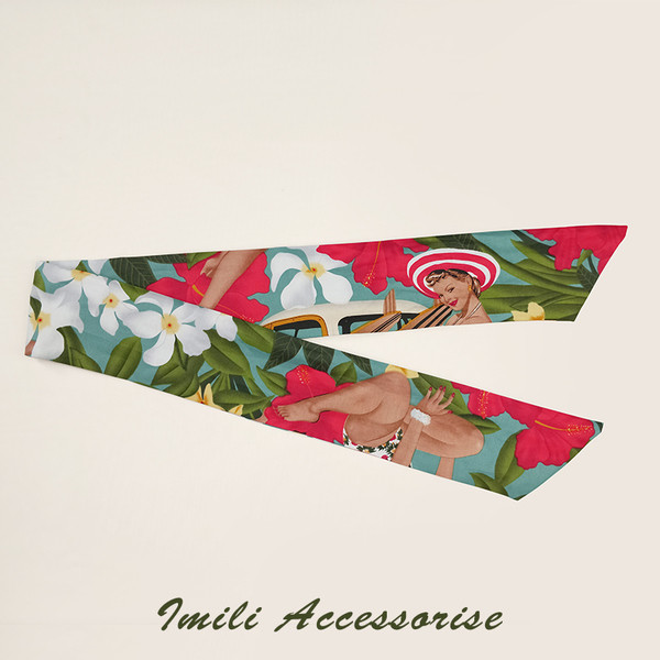 Banda de păr de damă modernă cu motive florale