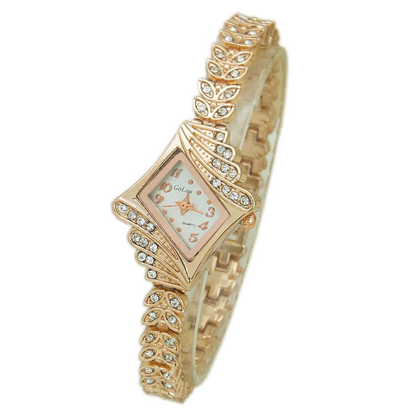 Ceas elegant de dama cu pietre decorative