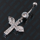 Σκουλαρίκι για το αφαλό - Σταυρός