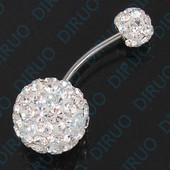 Cercel buric de dama cu pietre in 5 culori